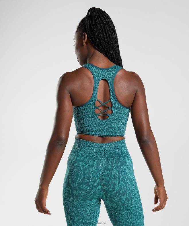 Gymshark adapter le réservoir de culture sans couture pour animaux récif | sarcelle d\hiver femmes 6HF28491